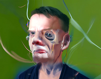 Hallucinated portraits. 7 digital paintings