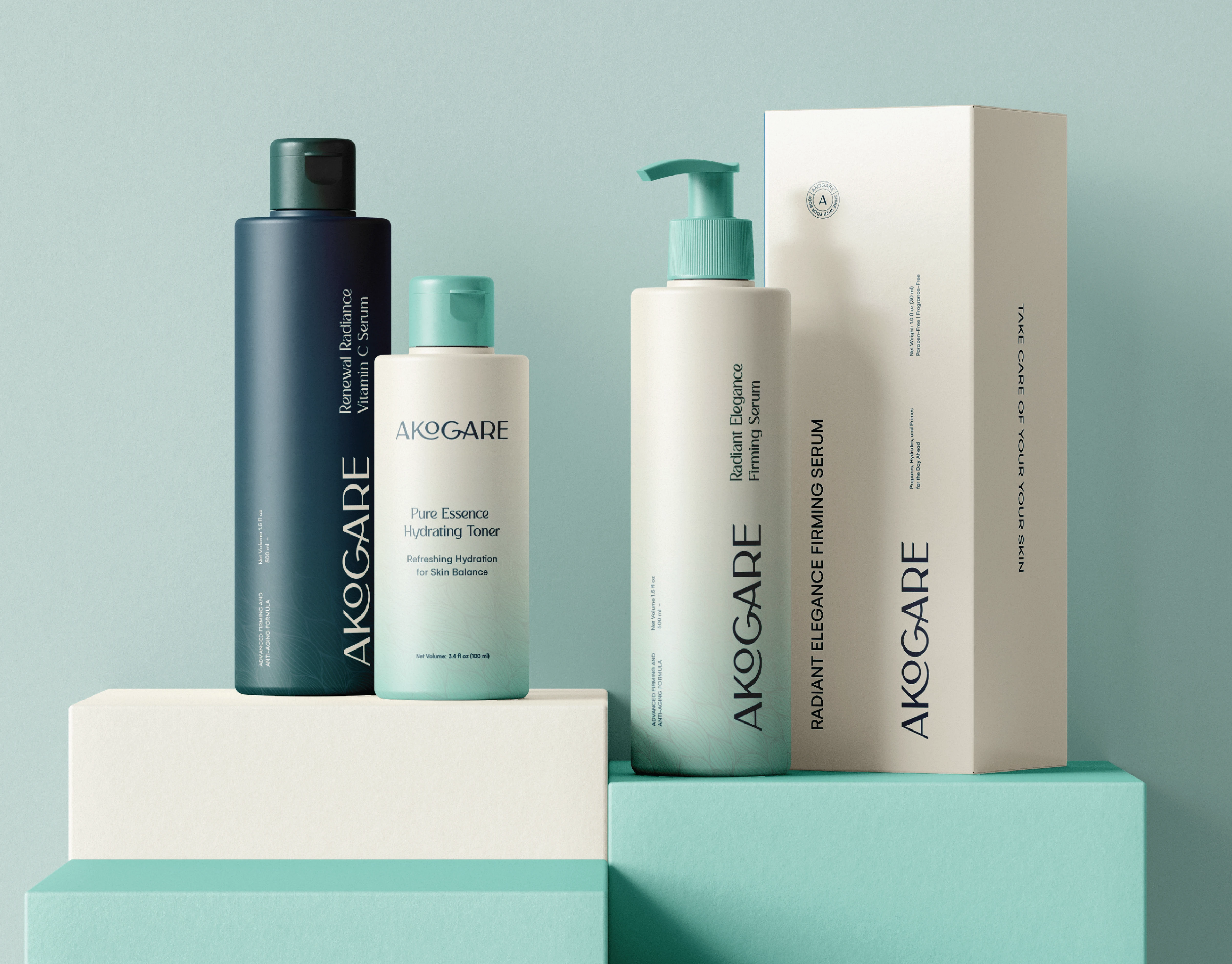 Project thumbnail - AKOGARE | Skincare Brand Identity